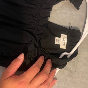 J crew tiered black dress